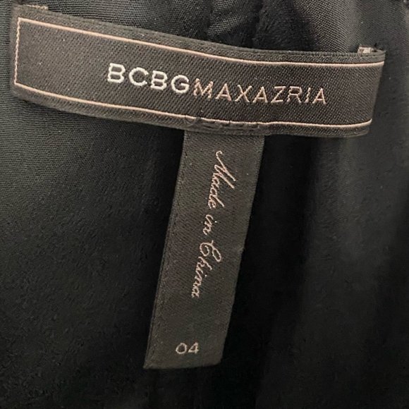 BCBG MAXAZRIA Black Single-Shoulder Dress - Picture 3 of 4